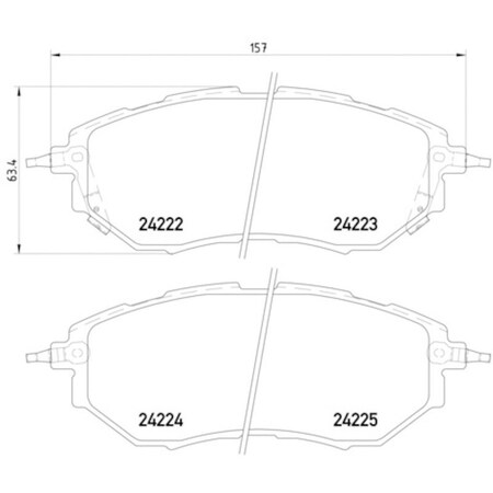 Pagid Brakes Disc Brake Pad, 355012031 355012031
